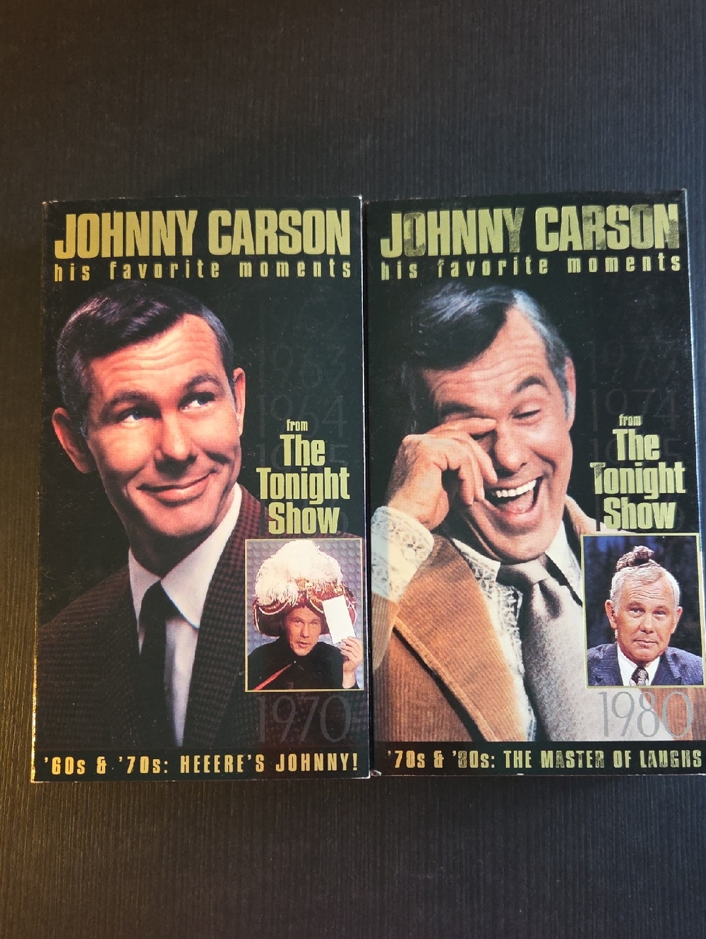Two Vintage Johnny Carson Favorite Moments Tonight Show VHS Tapes 1960's-1980's